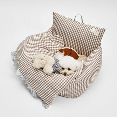 ルイスドッグ louisdog Vanilla Chiffon Driving Kit【小型犬 犬用 ベッド ドライビングキット セレブ】