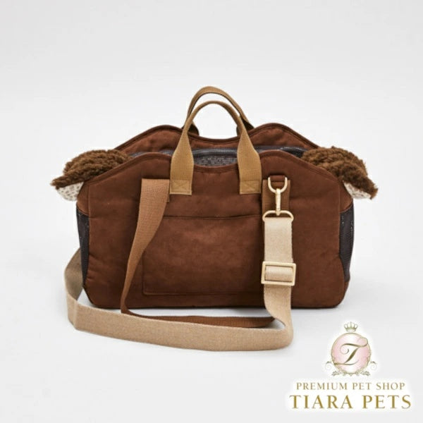 ルイスドッグ louisdog Espresso Suede SWAG Bag【小型犬 犬用 キャリーバッグ カバン バック セレブ】