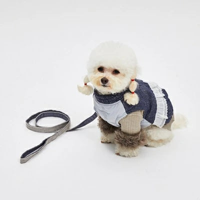 ルイスドッグ louisdog Shanny Grey Leash【小型犬 犬用 リード 散歩 セレブ】