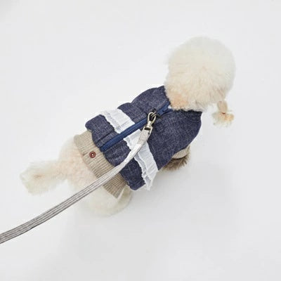 ルイスドッグ louisdog Shanny Grey Leash【小型犬 犬用 リード 散歩 セレブ】