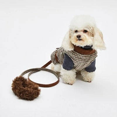 ルイスドッグ louisdog For Hand Leash/Blush Suede【小型犬 犬用 リード 散歩 セレブ】