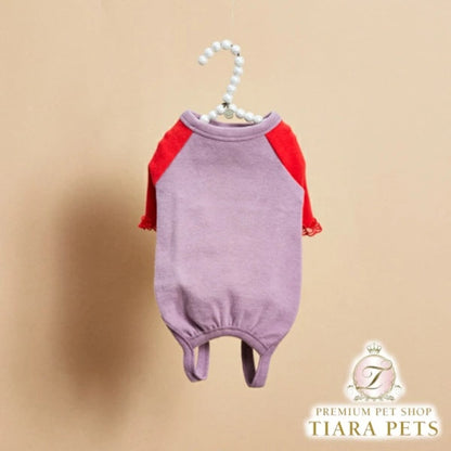 ルイスドッグ louisdog Purple Mousse Pants【小型犬 犬服 つなぎ ロンパース セレブ】