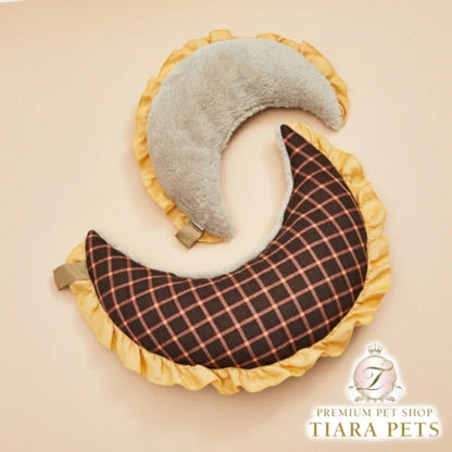 ルイスドッグ louisdog Browny Check Moon Pillow【小型犬 犬用 枕 クッション ピロー セレブ】