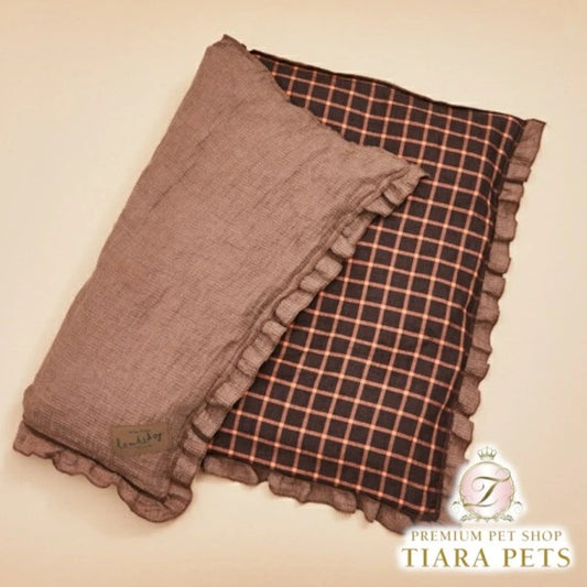 ルイスドッグ louisdog Brownie Goose Blanket【小型犬 犬用 ブランケット セレブ】