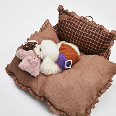ルイスドッグ louisdog Brownie Goose Blanket【小型犬 犬用 ブランケット セレブ】