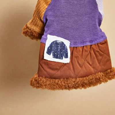 ルイスドッグ louisdog Berry & Caramel Quilted Dress【小型犬 犬用 ドレス スカート ワンピース セレブ】