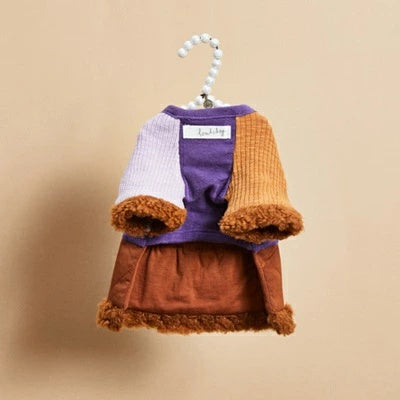 ルイスドッグ louisdog Berry & Caramel Quilted Dress【小型犬 犬用 ドレス スカート ワンピース セレブ】