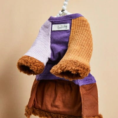 ルイスドッグ louisdog Berry & Caramel Quilted Dress【小型犬 犬用 ドレス スカート ワンピース セレブ】