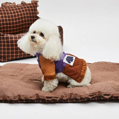 ルイスドッグ louisdog Berry & Caramel Quilted Dress【小型犬 犬用 ドレス スカート ワンピース セレブ】