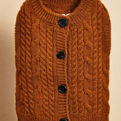 ルイスドッグ louisdog Mocha Mousse Cashmere Cardigan【小型犬 犬服 トップス カーディガン アウター ニット セレブ】