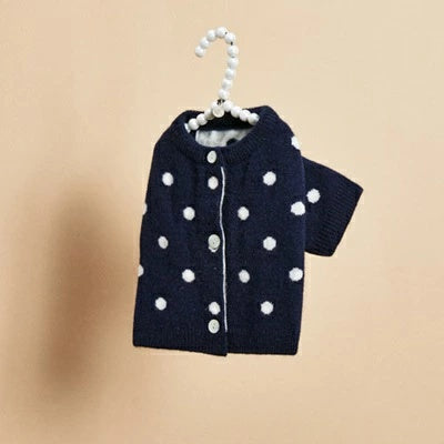 ルイスドッグ louisdog DOTTY Cashmere Cardigan【小型犬 犬服 トップス カーディガン アウター ニット セレブ】