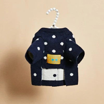 ルイスドッグ louisdog DOTTY Cashmere Cardigan【小型犬 犬服 トップス カーディガン アウター ニット セレブ】