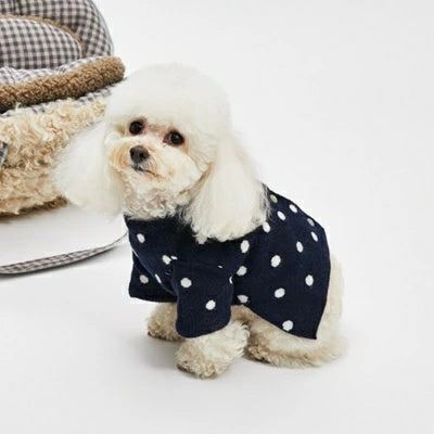 ルイスドッグ louisdog DOTTY Cashmere Cardigan【小型犬 犬服 トップス カーディガン アウター ニット セレブ】