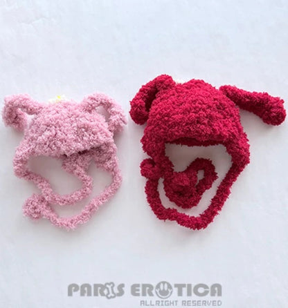 パリエロ PARIERO MM風ニットお帽子 [受注限定]【小型犬 犬用 帽子 ニット帽 セレブ】