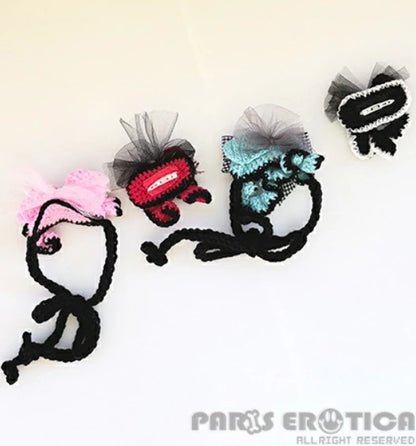 パリエロ PARIERO ニットヘッドドレス #2 [受注限定]【小型犬 犬用 帽子 ニット帽 セレブ】