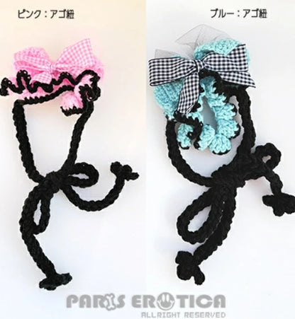 パリエロ PARIERO ニットヘッドドレス #2 [受注限定]【小型犬 犬用 帽子 ニット帽 セレブ】