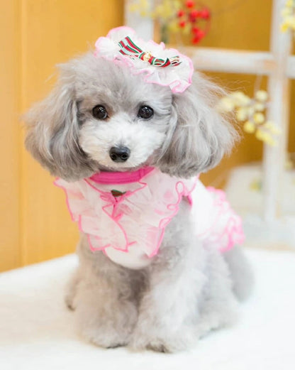 ブルブブ BUL BU-BU シフォンバレッタ【小型犬 犬用 ヘアアクセサリー バレッタ セレブ】