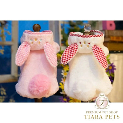 ブルブブ BUL BU-BU うさこファーパーカー【小型犬 犬服 トップス パーカー フーディ セレブ】