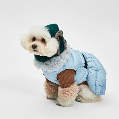 ルイスドッグ louisdog Moss Cashmere Balaclava【小型犬 犬用 バラクラバ 帽子 ニット アクセサリー セレブ】