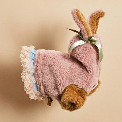 ルイスドッグ louisdog Bunny Hoody/Blush【小型犬 犬用 トップス アウター コート セレブ】