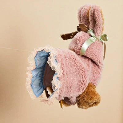 ルイスドッグ louisdog Bunny Hoody/Blush【小型犬 犬用 トップス アウター コート セレブ】