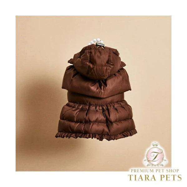 ルイスドッグ louisdog Choco Balaclava Down Jacket【小型犬 犬用 アウター ダウン ジャケット コート セレブ】