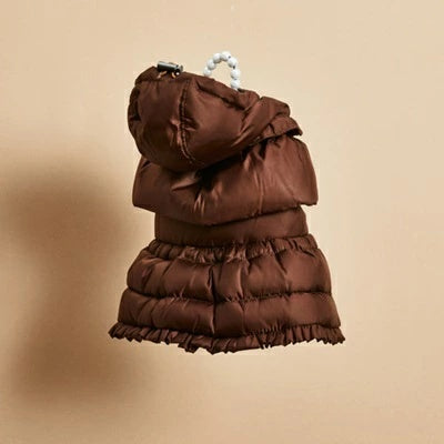 ルイスドッグ louisdog Choco Balaclava Down Jacket【小型犬 犬用 アウター ダウン ジャケット コート セレブ】