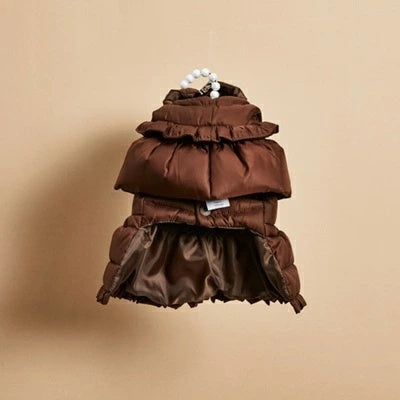 ルイスドッグ louisdog Choco Balaclava Down Jacket【小型犬 犬用 アウター ダウン ジャケット コート セレブ】