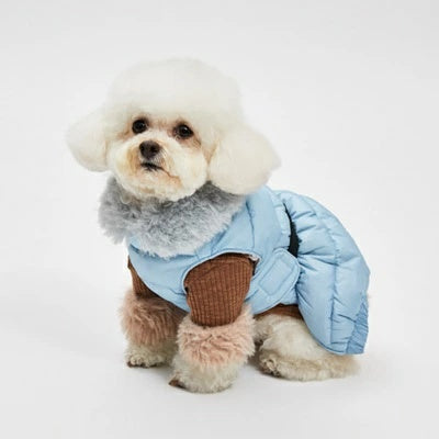 ルイスドッグ louisdog Glaze Belt Down Jacket【小型犬 犬用 アウター ダウン ジャケット ベスト セレブ】