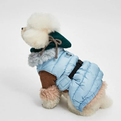 ルイスドッグ louisdog Glaze Belt Down Jacket【小型犬 犬用 アウター ダウン ジャケット ベスト セレブ】