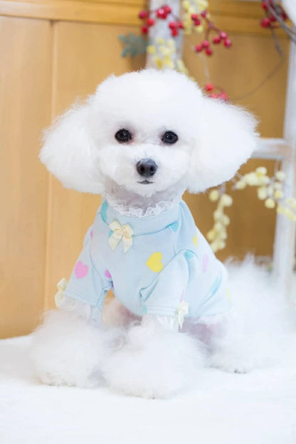 ブルブブ BUL BU-BU カラフルハートTee【小型犬 犬服 トップス Tシャツ セレブ】
