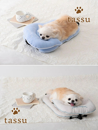 タッス tassu プレミアムサテン あご乗せクッション【小型犬 犬用 クッション あご乗せ ペットグッズ】