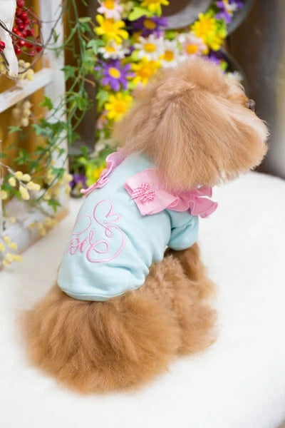ブルブブ BUL BU-BU LOVE パフスリーブTee【小型犬 犬服 トップス Tシャツ セレブ】