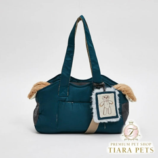 ルイスドッグ louisdog Teal Gleam Shoulder Bag【小型犬 犬用 キャリーバッグ カバン セレブ】