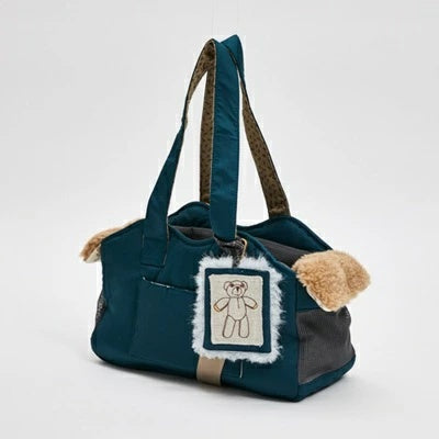 ルイスドッグ louisdog Teal Gleam Shoulder Bag【小型犬 犬用 キャリーバッグ カバン セレブ】
