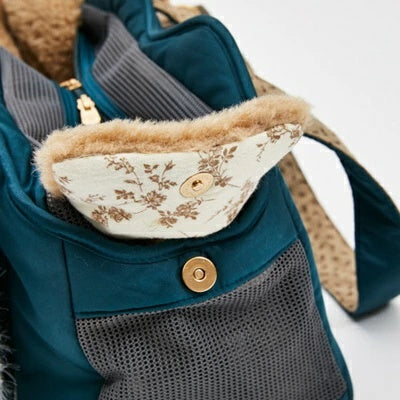 ルイスドッグ louisdog Teal Gleam Shoulder Bag【小型犬 犬用 キャリーバッグ カバン セレブ】