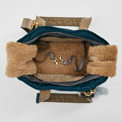 ルイスドッグ louisdog Teal Gleam Shoulder Bag【小型犬 犬用 キャリーバッグ カバン セレブ】