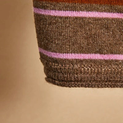 ルイスドッグ louisdog Woody Stripes Cash High Neck【小型犬 犬服 トップス ニット セーター ハイネック セレブ】