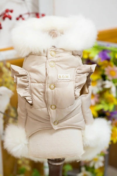 ブルブブ BUL BU-BU キラキラベア中綿P/K【小型犬 犬服 アウター ジャケット セレブ】