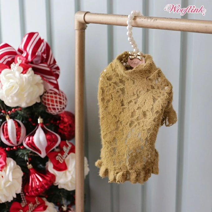 ウーフリンク WOOFLINK MY ROMANCE TURTLENECK【小型犬 犬服 タートルネック シャツ  トップス セレブ】