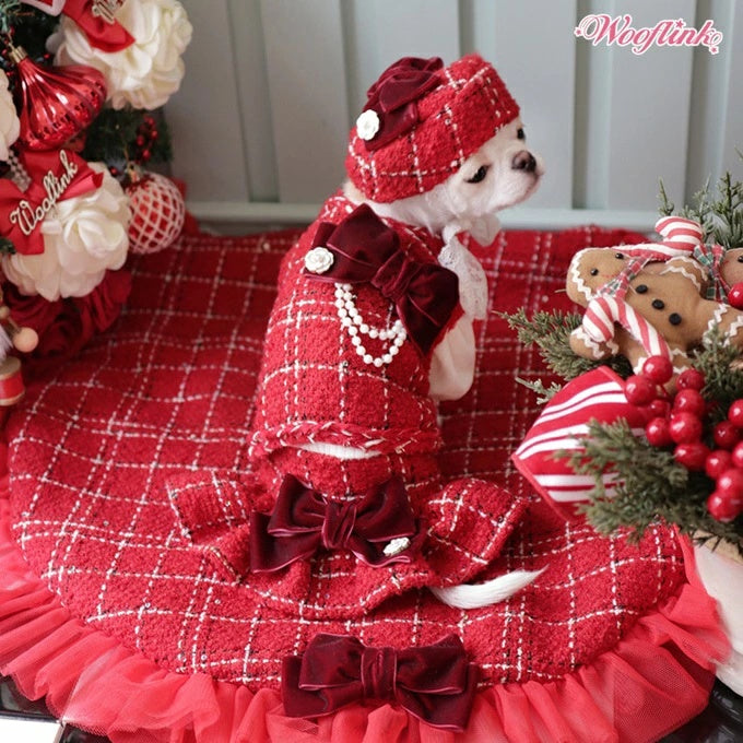 ウーフリンク WOOFLINK WAITING FOR LOVE DRESS【小型犬 犬服 ワンピース ドレス スカート セレブ】