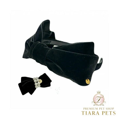 ゴッドピヴァ GODPIVA クラシックベロアシリーズ【小型犬 犬用 ヘアアクセサリー ベレッタ ママ用 カチューシャ セレブ】