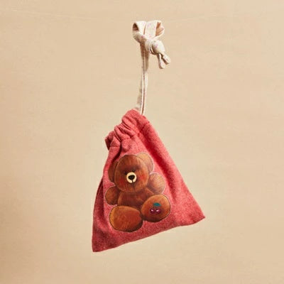ルイスドッグ louisdog Cherry Teddy Poo Bag【小型犬 犬用 お散歩グッズ 巾着袋 セレブ】