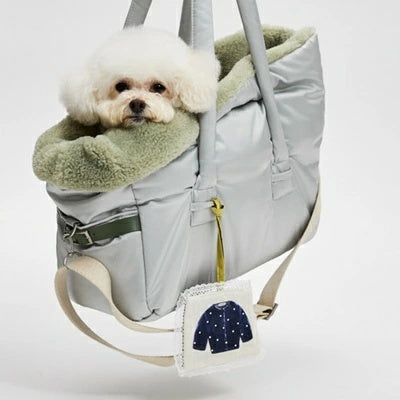ルイスドッグ louisdog My Cutie Charm/Suede【小型犬 犬用 キャリーバッグ お散歩 お出掛け セレブ】