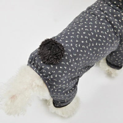 ルイスドッグ louisdog Bunny Tail Pants/Ash Bloom【小型犬 犬服 ロンパース つなぎ パンツ オールインワン セレブ】