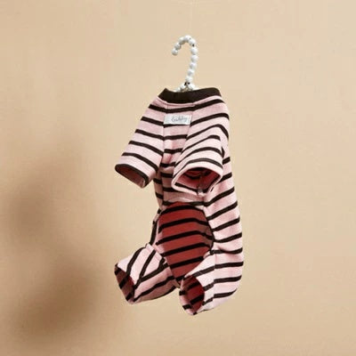 ルイスドッグ louisdog Bunny Tail Pants/Blush Stripes【小型犬 犬服