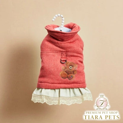 ルイスドッグ louisdog Cherry Teddy Walking Jacket【小型犬 犬服 アウター ジャケット コート セレブ】
