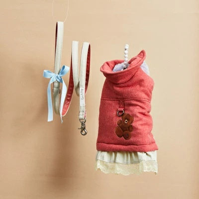 ルイスドッグ louisdog Cherry Teddy Walking Jacket【小型犬 犬服 アウター ジャケット コート セレブ】