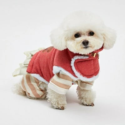 ルイスドッグ louisdog Cherry Teddy Walking Jacket【小型犬 犬服 アウター ジャケット コート セレブ】