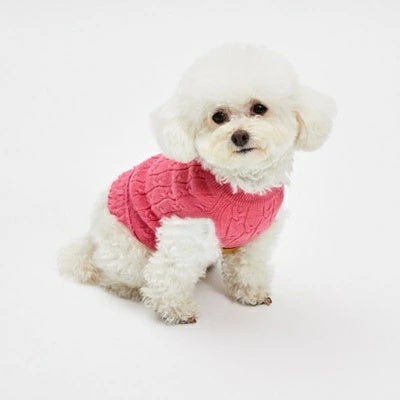 ルイスドッグ louisdog Rose Berry Cashmere Knit【小型犬 犬服 トップス ニット セーター セレブ】
